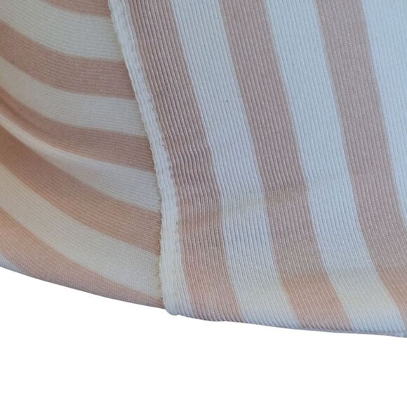 Cacique Bra 40F Lightly Lined Balconette Smooth Underwire Blush Pink Stripes - Picture 11 of 16